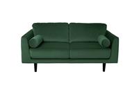 Habitat Jacob Velvet 2 Seater Sofa - Emerald Green