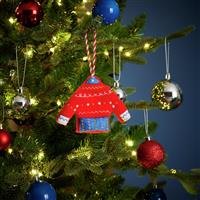 Habitat Pack of 1 Felt Jumper Christmas Tree Decoration