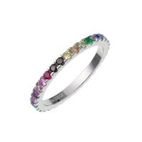Revere Sterling Silver Cubic Zirconia Eternity Ring - N