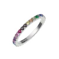 Revere Sterling Silver Cubic Zirconia Eternity Ring - R