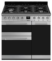 Smeg SY93-1 90cm Dual Fuel Range Cooker - Stainless Steel