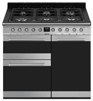 Smeg SY103 100cm Dual Fuel Range Cooker - Stainless Steel