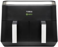 Tower Vortx T17129 8L Dual Air Fryer - Black