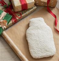Argos Home Shearling Cream Hot Water Bottle
