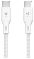 Belkin Braided USB-C to USB-C 2m Cable - White