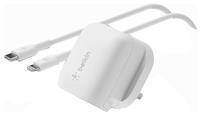 Belkin 20W USB-C Wall Charger With Lightning Cable - White