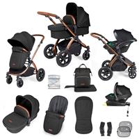 Ickle Bubba Stomp Luxe i-Size, Isofix Travel System Midnight