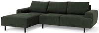 Habitat Julien Fabric Left Hand Corner Chaise Sofa - Green