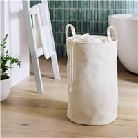 Argos Home 60 Litre Cotton Drawstring Laundry Bag - Cream