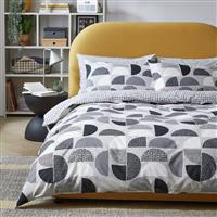 Habitat New Geo Blocks Monochrome Bedding Set - King size