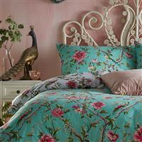 Furn Vintage Chinoiserie Floral Green Bedding Set- King size