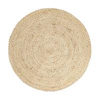 Habitat Braided Jute Circle Rug - 120X120cm - Natural