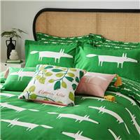 Scion Cotton Mr Fox Mint Green Bedding Set - King size