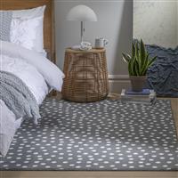 Argos Home Multi Spot Cut Pile Rug- 120x170cm - Grey & white