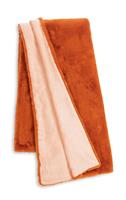 Habitat Faux Fur Throw - Orange - 125x150cm