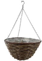 Terrastyle 35cm Rattan Hazel Hanging Basket - Set Of 2