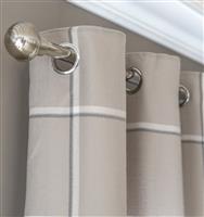 Habitat Square Check Fully Lined Eyelet Curtains - Natural