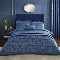 Catherine Lansfield Art Deco Navy Bedding Set - King size