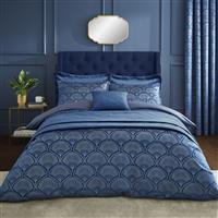 Catherine Lansfield Art Deco Navy Bedding Set - Double