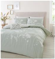 Catherine Lansfield Meadowsweet Green Bedding Set- King size