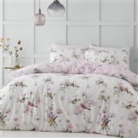 Catherine Lansfield Songbird Pink Bedding Set - Double