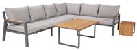 Pacific Stockholm 6 Seater Garden Corner Sofa Set - Grey