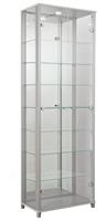 Argos Home 7 Shelf Glass Wide Display Cabinet - Silver