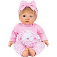 Tiny Treasures Baby Doll in Pink Bunny Outfit