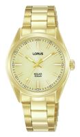 Lorus Ladies Solar Yellow Gold Coloured Bracelet Watch