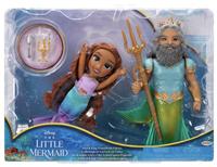 Little Mermaid Live Action Ariel and Triton Doll Set - 15cm