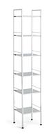 Habitat 6 Tier Bathroom Storage Shelf Unit - Chrome