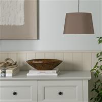 Argos Home Light Brown Easy Fit Tapered Lampshade - 29cm