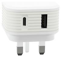 Juice 30W USB-A and USB-C Mains Charger - White