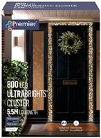 Premier Decorations 800 Multicoloured LED Christmas Lights