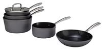 Argos Home 5 Piece Hard Anodised Aluminium Pan Set