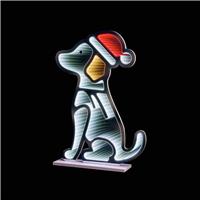 Premier Decorations Christmas Sitting Dog Mirror Decoration