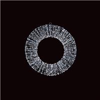 Premier Decorations Silver LED Lights Christmas Wreath