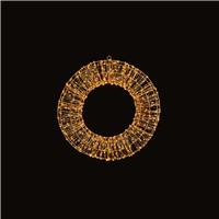 Premier Decorations Rose Gold LED Lights Christmas Wreath