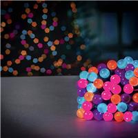 Premier Decorations Rainbow LED Christmas Pearl Berry Lights