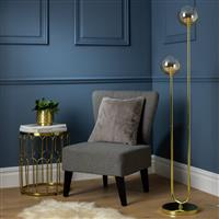 Argos Home Ombre Arc Floor Lamp - Champagne