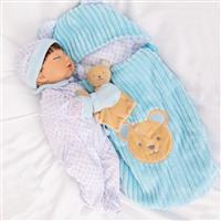 Tiny Treasures Sleepy Little Brother Baby Doll - 17inch/44cm