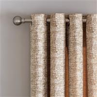 Argos Home Jaquard Fully Lined Eyelet Curtains - Cream