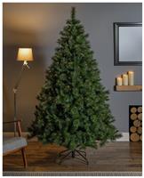 Premier Decorations 8ft Prelit Ridgemere Pine Christmas Tree