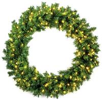 Premier Decorations Pre lit Oregon Christmas Wreath