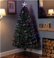 Premier Decorations 4ft Fibre Optic Christmas Tree