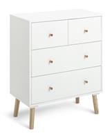 Habitat Otto 2+2 Drawer Chest - White