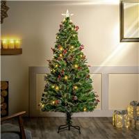 Premier Decorations 6ft Fibre Optic Christmas Tree