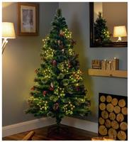 Premier Decorations 6ft Fibre Optic Snow Tip Christmas Tree
