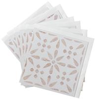 D-C-Fix Flowers Self Adhesive Vinyl Wall Tiles - Natural