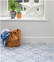 D-C-Fix Vintage Self Adhesive Vinyl Floor Tiles - Blue